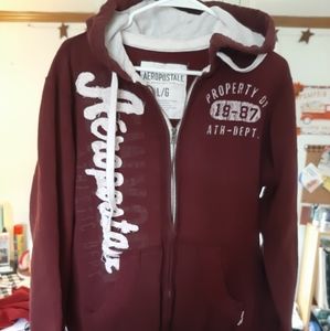 Aero Mens Zip Up Hoodie